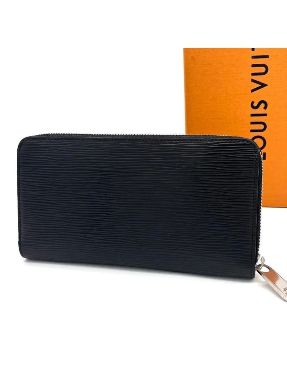 Louis Vuitton Epi Zippy Wallet Noir Black